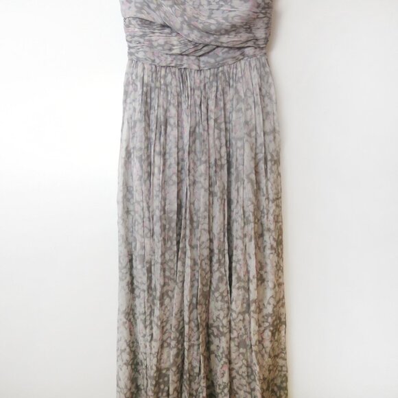 J. Crew Silk Chiffon Heidi Gown in Watercolor Size 2 - Picture 5 of 13